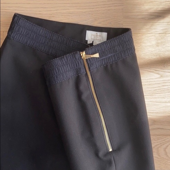 Kate Spade♠️ Eddie Black Pants with gold zipper - Picture 5 of 5